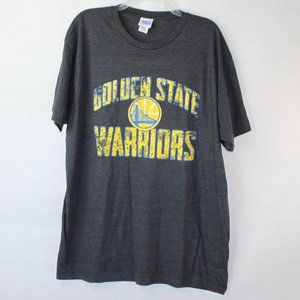 NBA MENS GOLDEN STATE WARRIORS T-SHIRT SZ XL CHARCOAL GRAY BASKETBALL SHORT